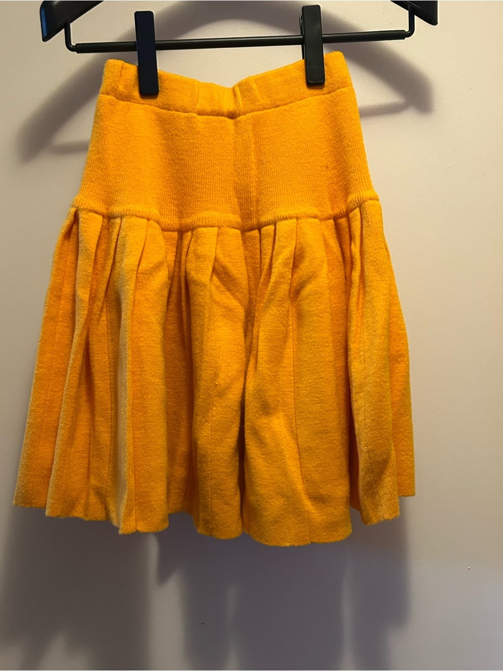 High-Waist Yellow Circle Skirt
